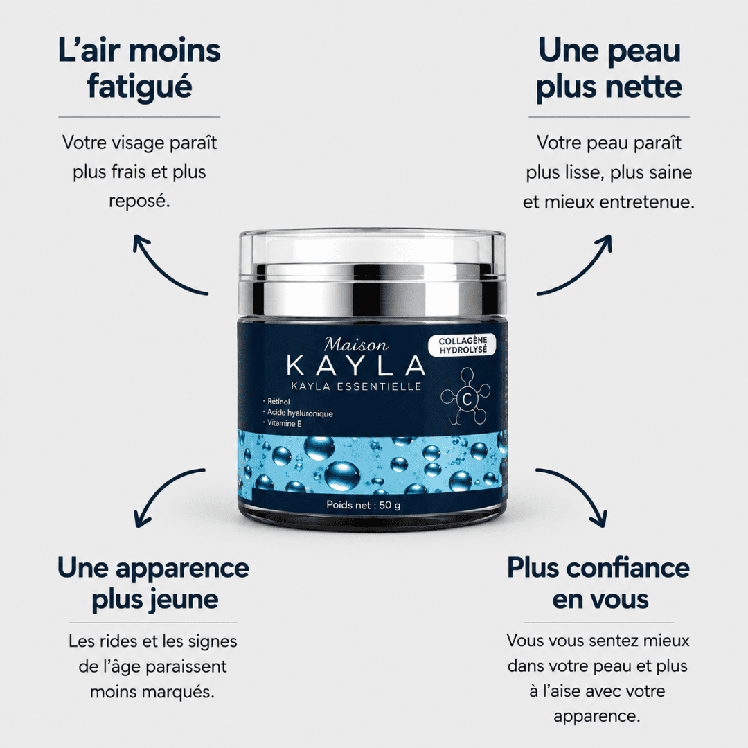 Kayla Essentielle™ - Crème hydratante & anti-âge pour homme